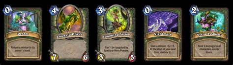 Dream cards ysera - Firstly, the old Ysera is not being removed from the game, or buffed into the new Ysera, it is being moved to the legacy set. The new Ysera card is a completely new card. Both Ysera's use the same Dream cards: Dream, Nightmare, Ysera Awakens, Laughing Sister, and Emerald Drake. Most of these Dream cards are being altered.